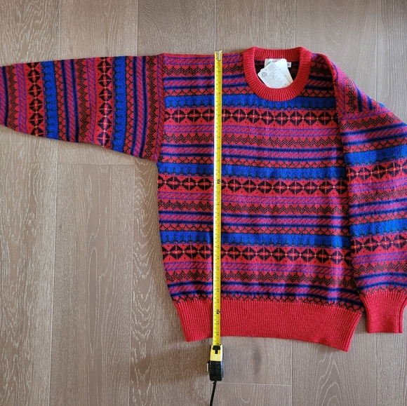 BNWT 100% WOOL chunky knit vintage sweater - Picture 5 of 8